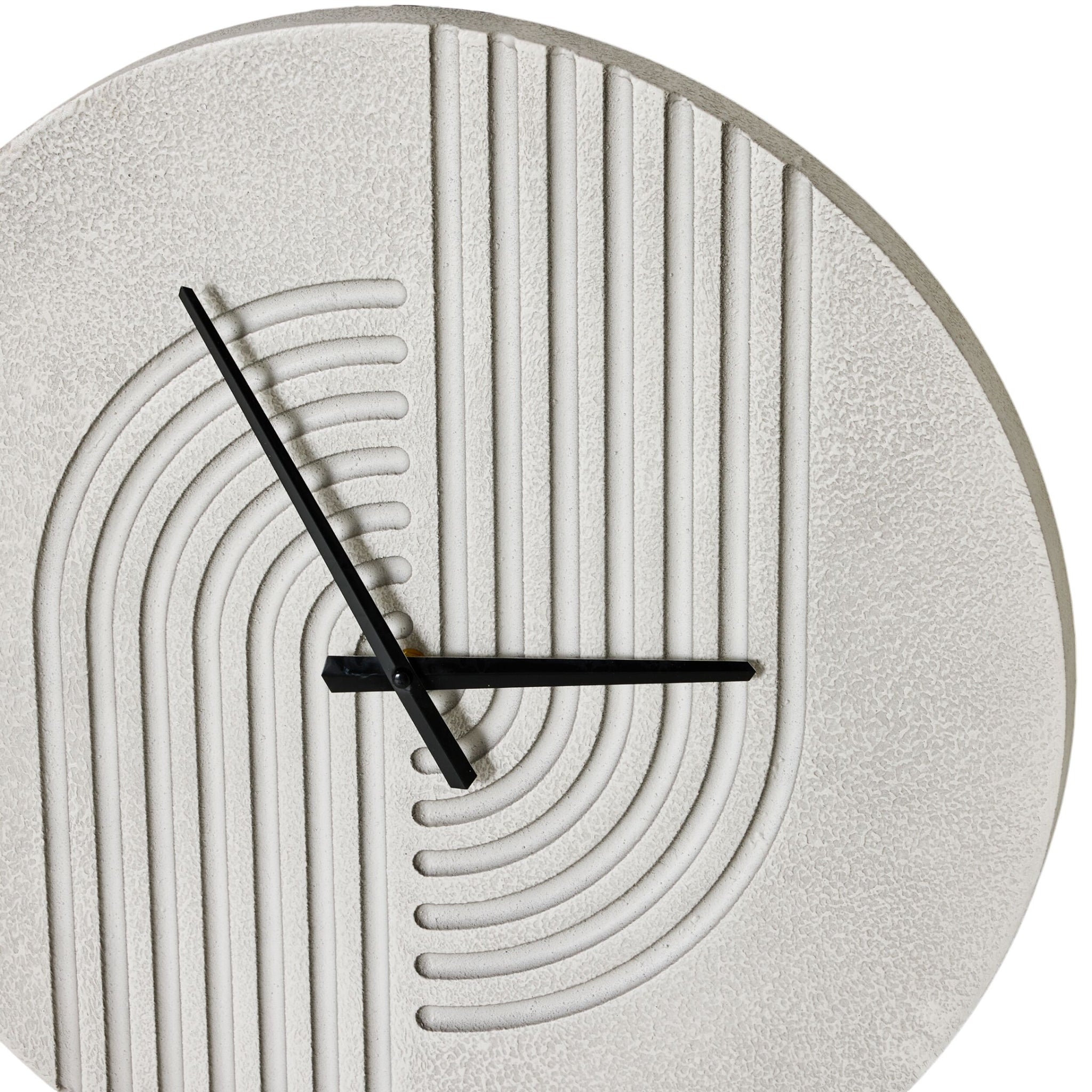 Swirl Wall Clock Grey 50x50x4cm