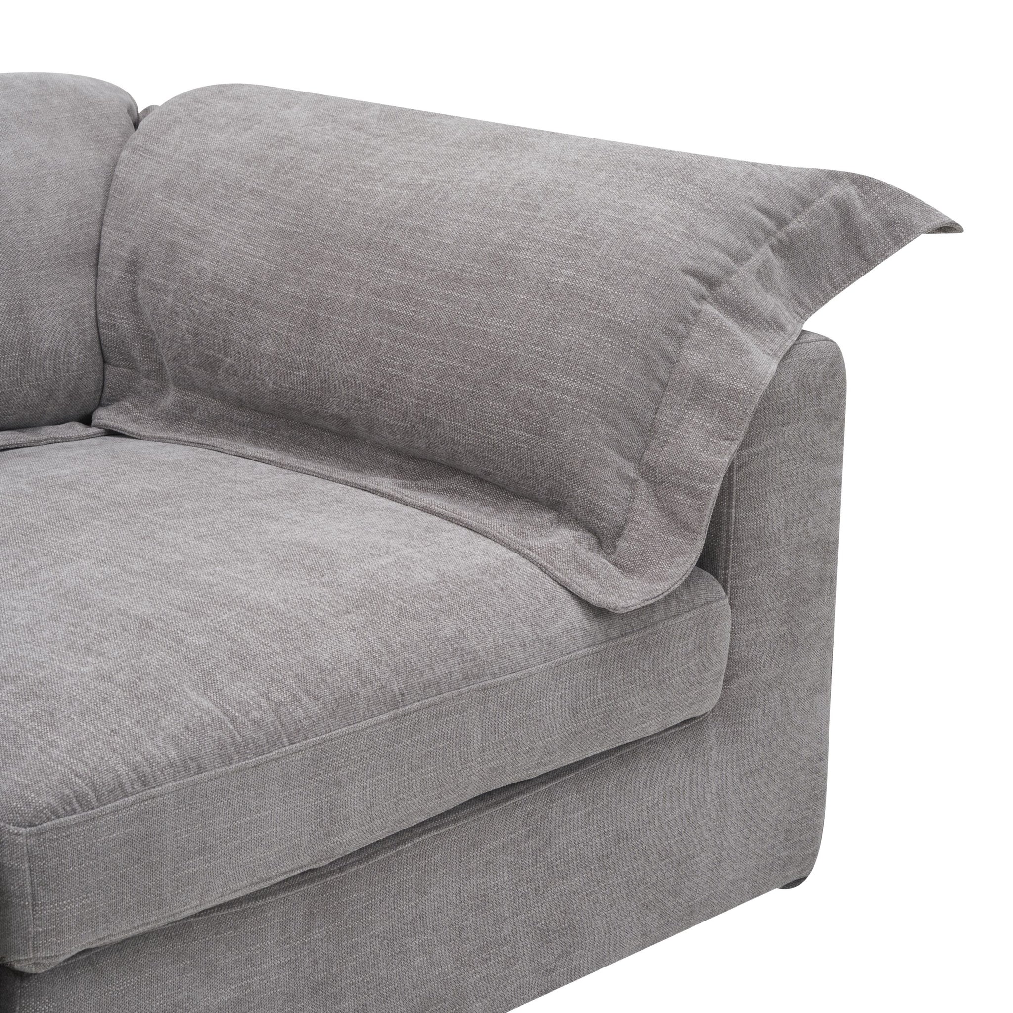 Laze Modular Chaise Sofa Twilight Grey
