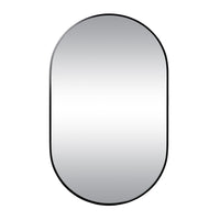 Ovale Mirror 100x60cm Matte Black