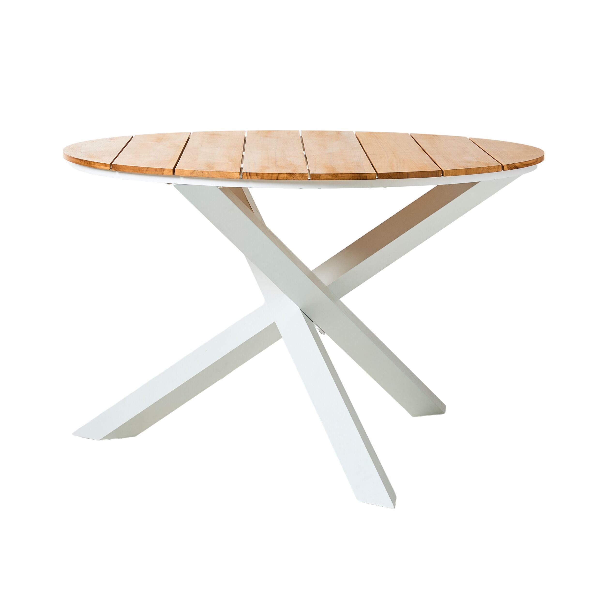 Satara 120cm Round Teak Top Table