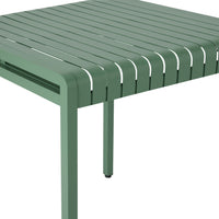 Tomi Aluminium Dining Table 70cm Moss Green