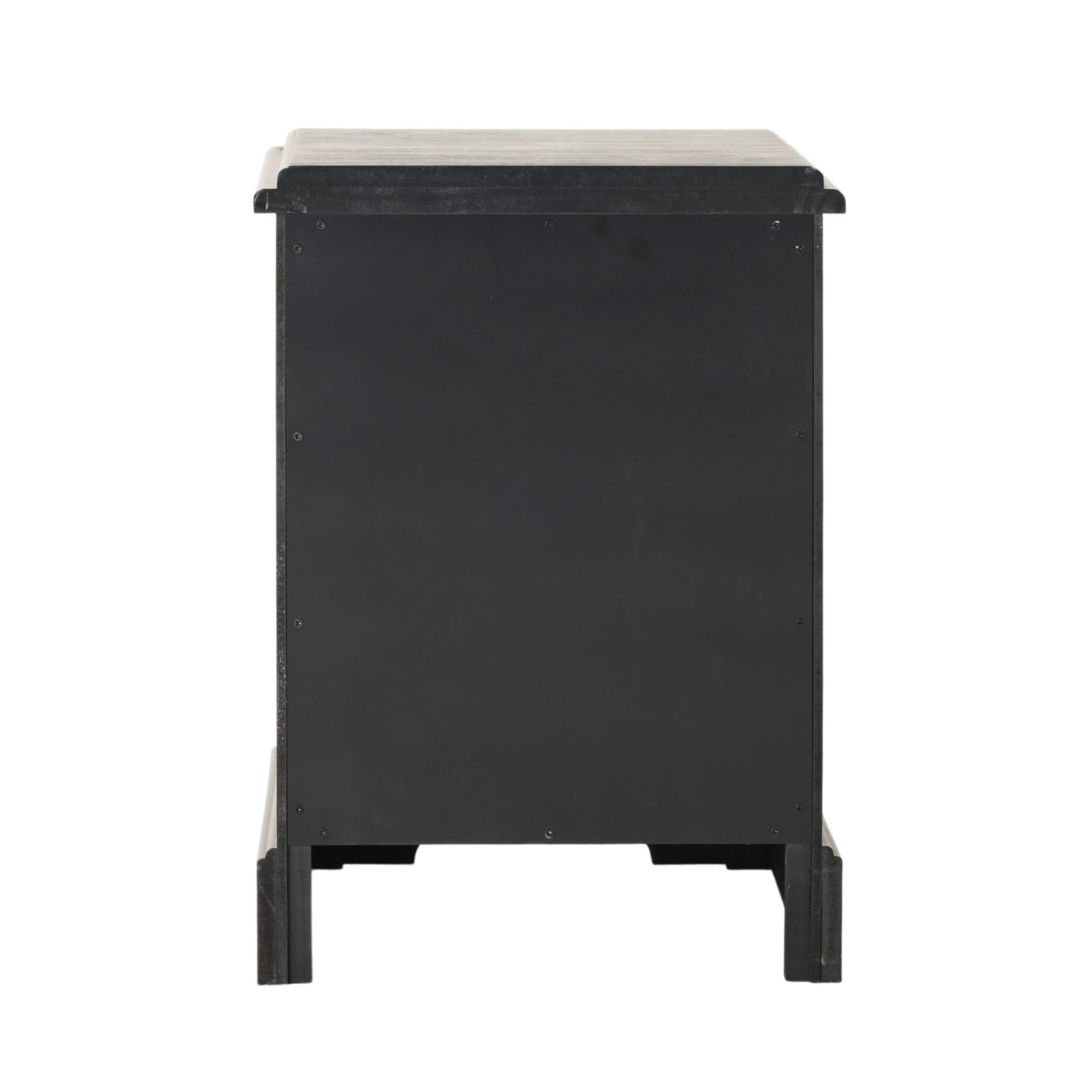 Clover 3 Drawer Bedside Table Black