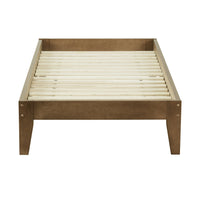 Kyan King Single Bed Base Chestnut