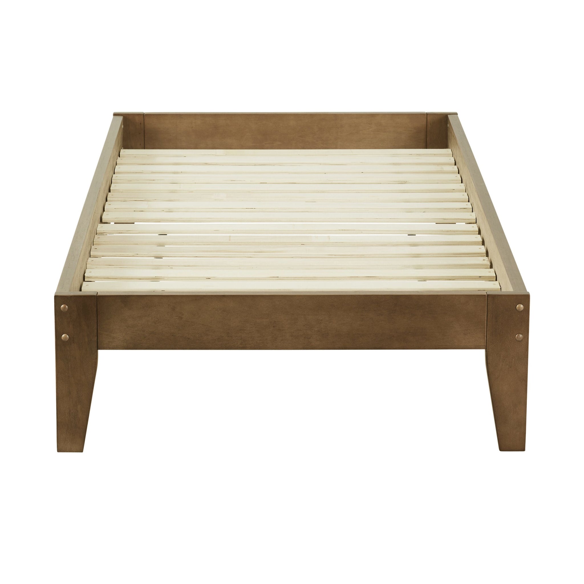 Kyan King Single Bed Base Chestnut