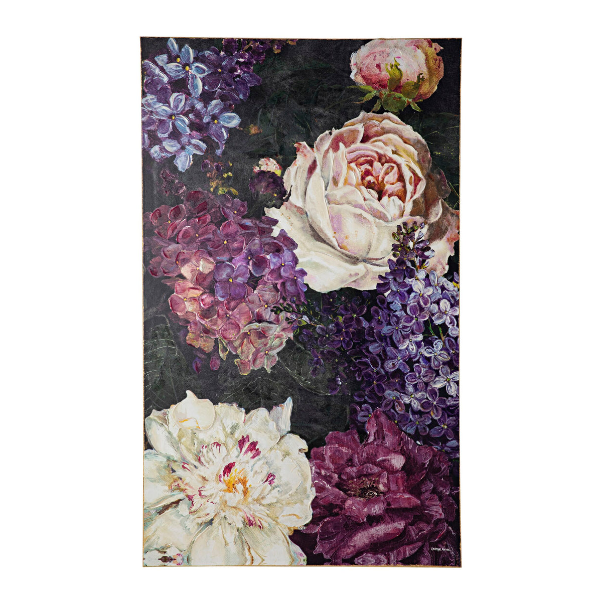 Galleries Purple Floral Collection Canvas Print 200x120cm