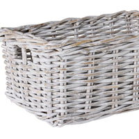 Lorne Basket Medium White Wash 49x30x22cm