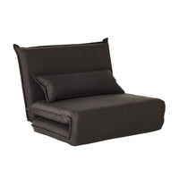 Bribie Single Sofa Bed Charcoal Grey