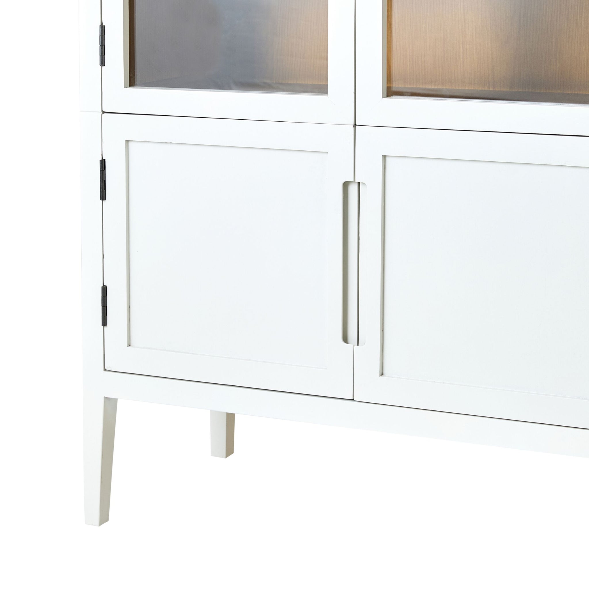 Serene Curved Display Cabinet White