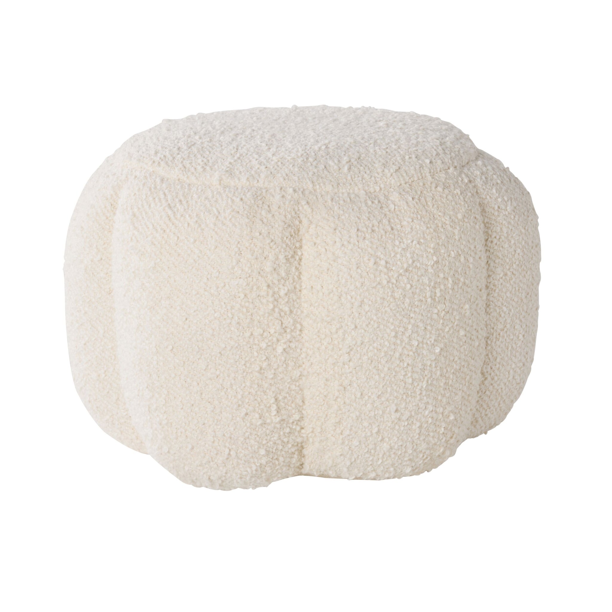 Bindi Boucle Scalloped Pouf