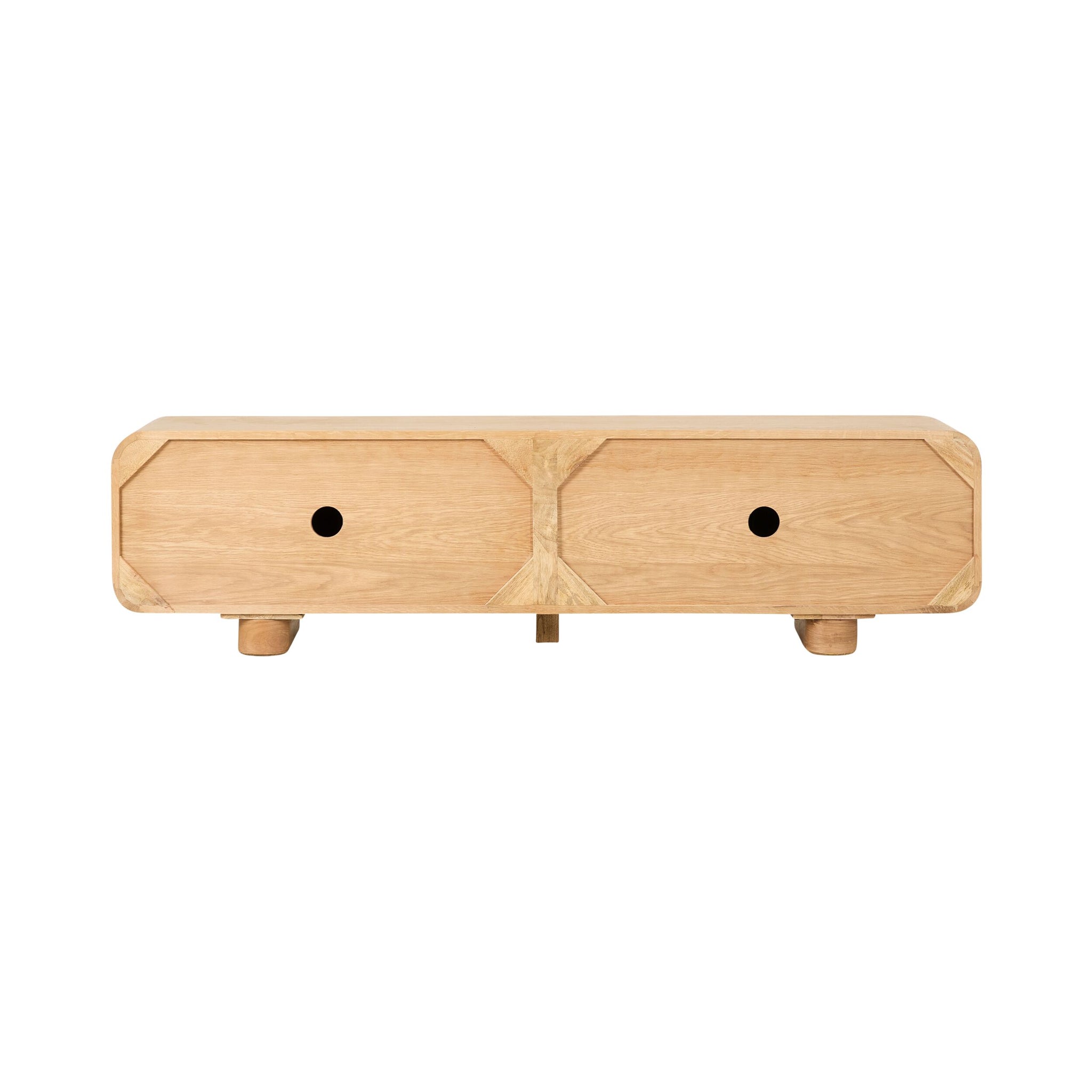 Dempsey Entertainment Unit Light Oak
