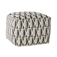 Waterloo Geo Square Pouf