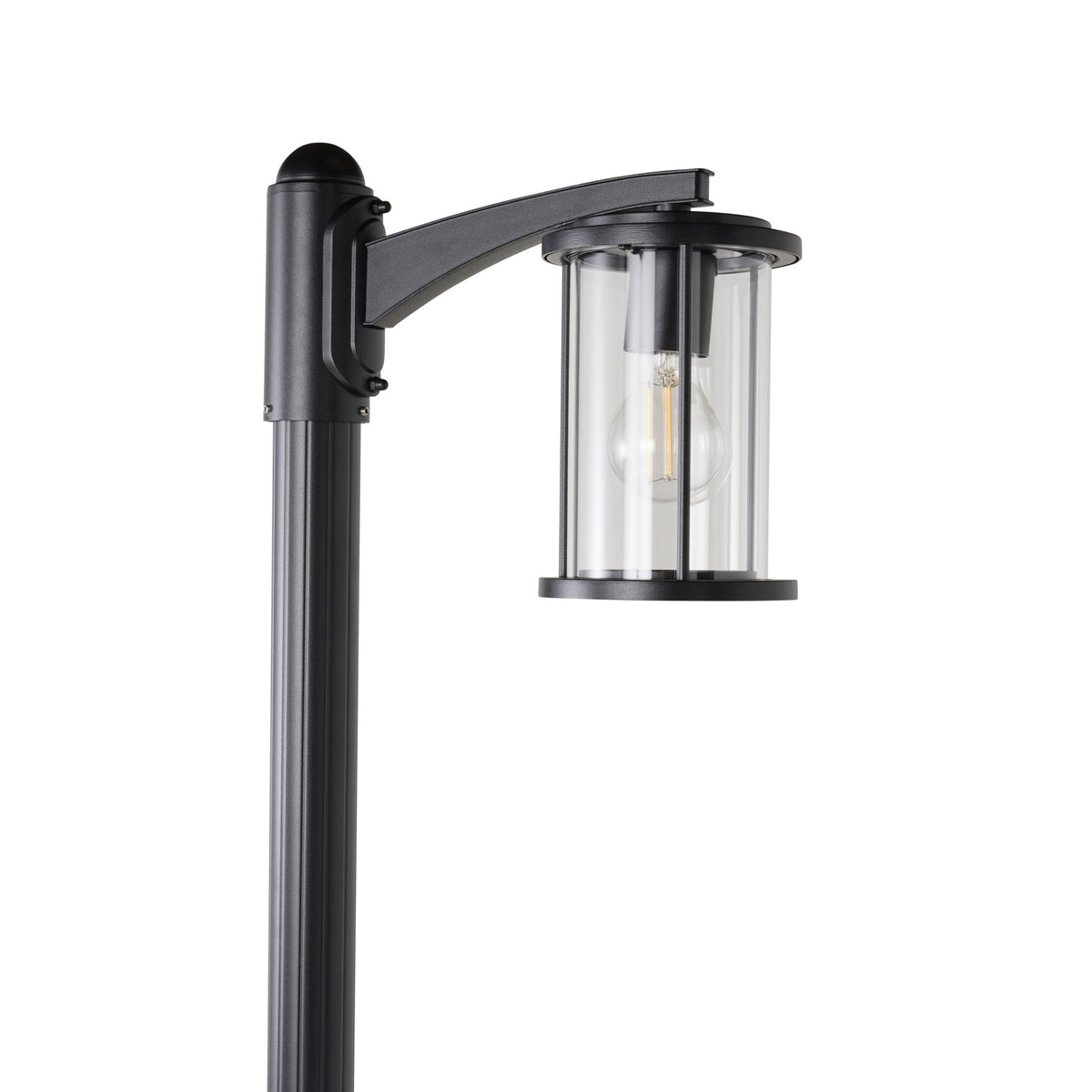 Dover 1 Light Exterior Lamp Post Black 200cm