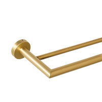 Harper Double Towel Rail 75cm Brushed Brass