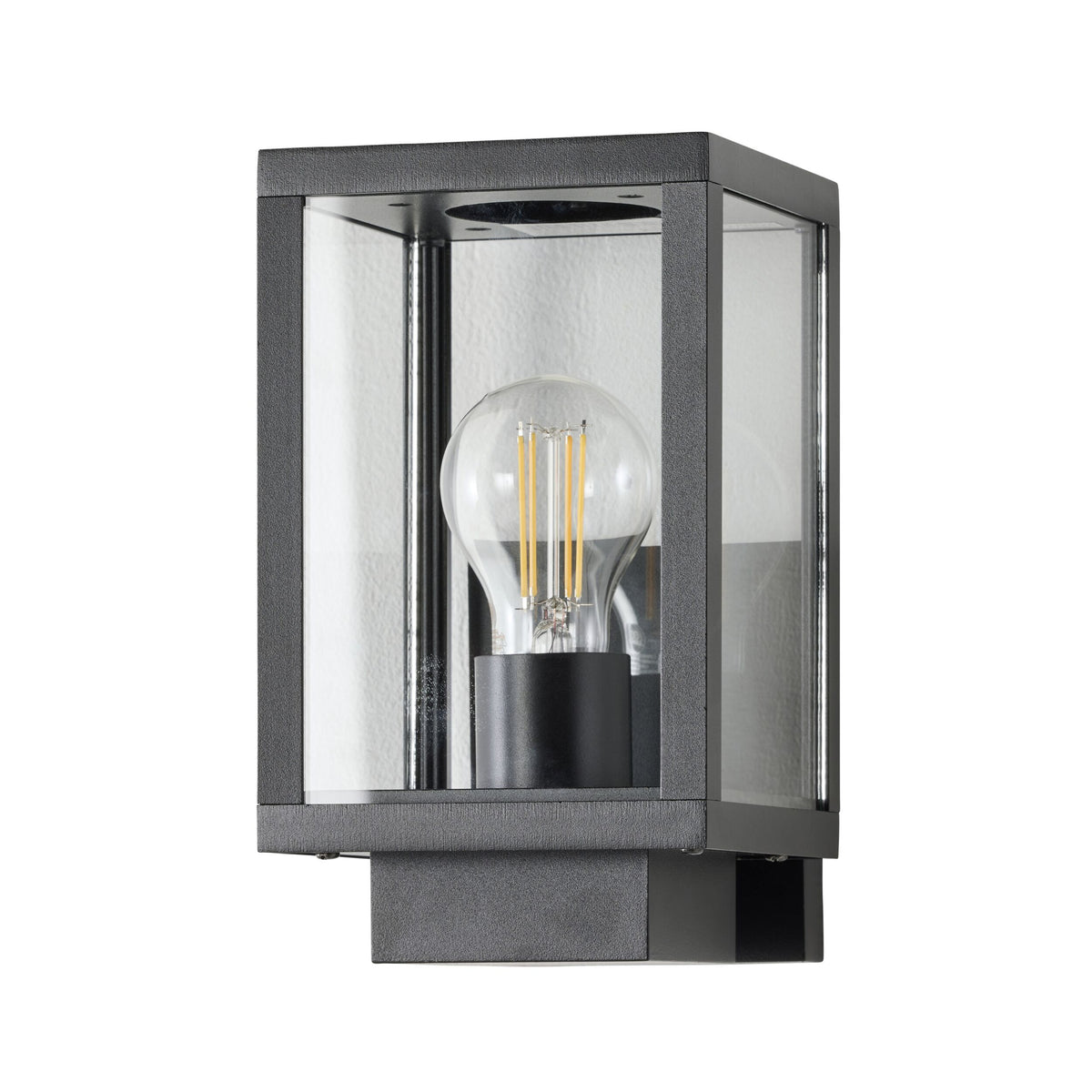 Logan 1 Light Exterior Wall Bracket Black