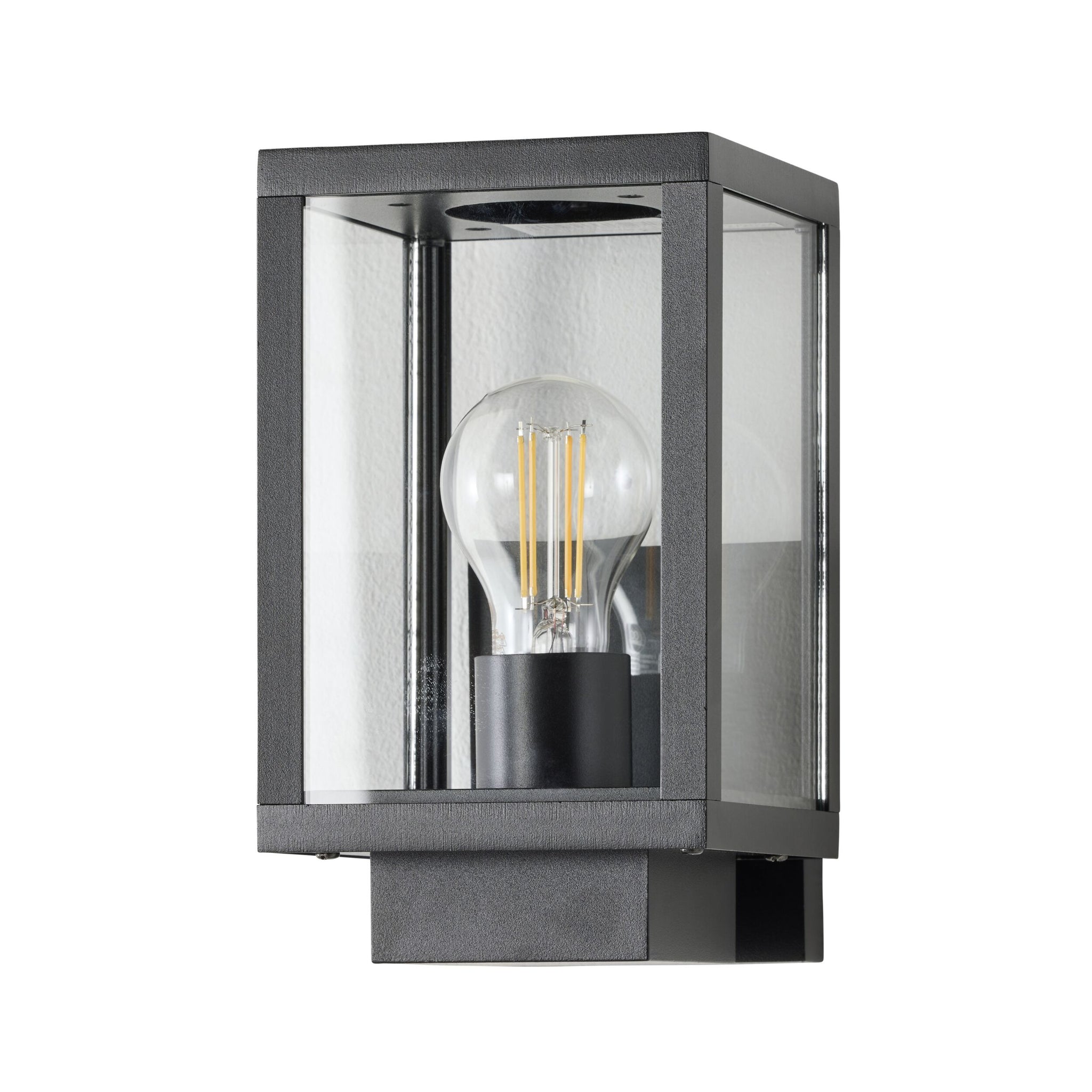 Logan 1 Light Exterior Wall Bracket Black