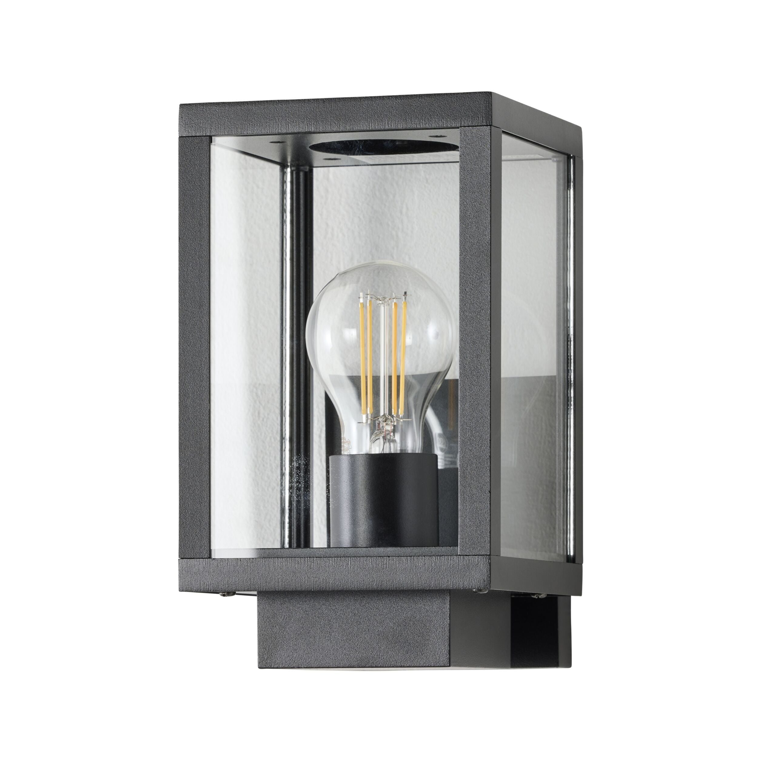 Logan 1 Light Exterior Wall Bracket Black