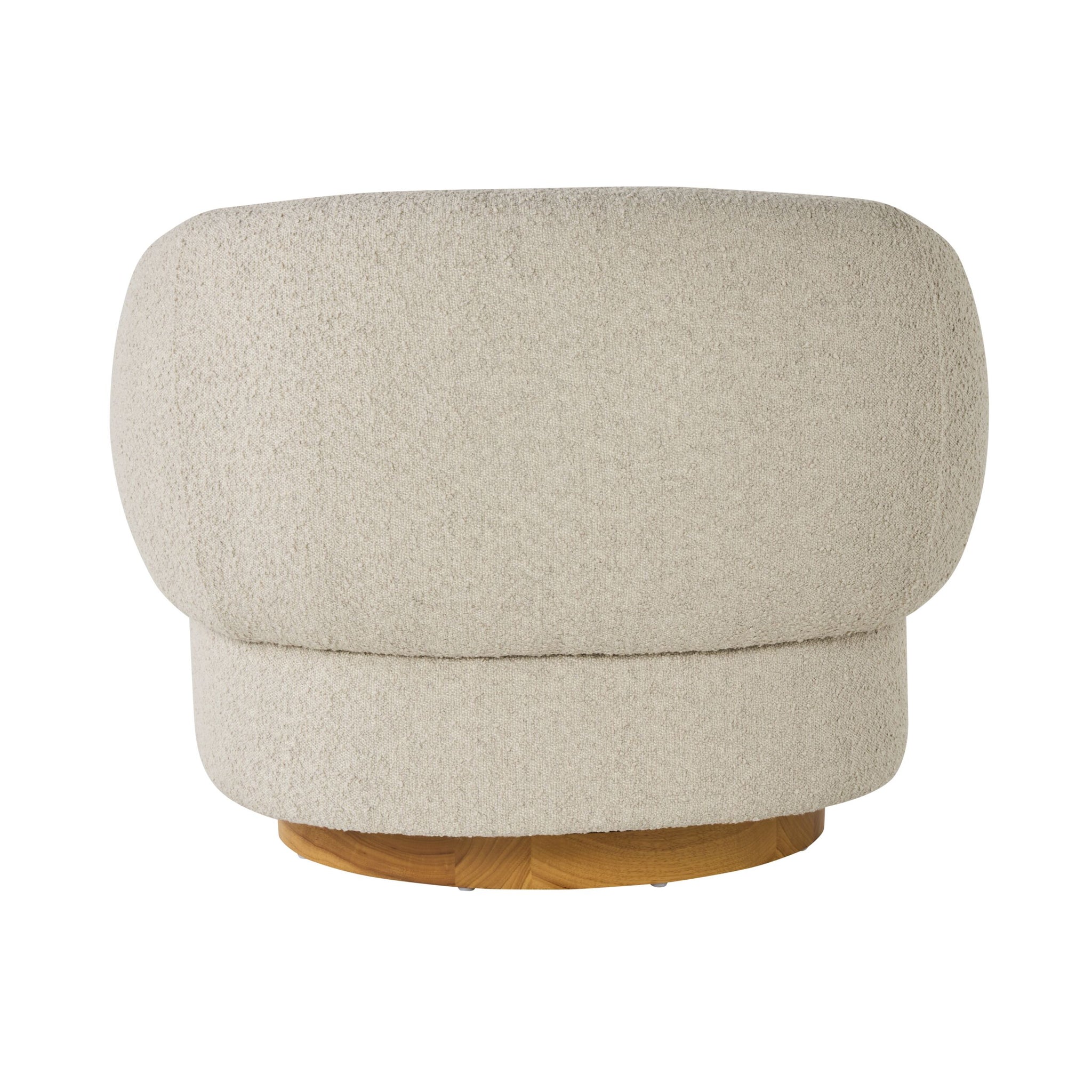 Lyra Swivel Occasional Chair Boucle Cloud Grey