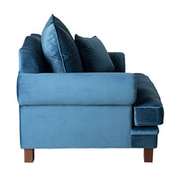 Lisette Velvet Armchair Celeste Indigo