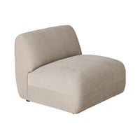 Como Armless Sofa Pearl