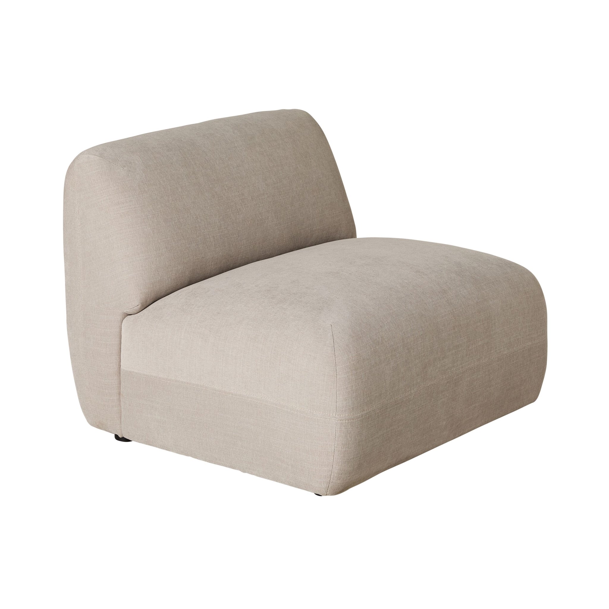 Como Armless Sofa Pearl