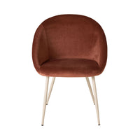 Aubrey Velvet Dining Chair Toffee