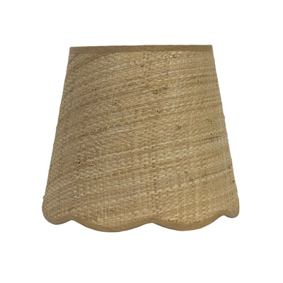 Cali Scallop Raffia Shade Natural 25cm
