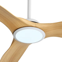 Harbour 162cm Indoor DC Fan - White with Natural ABS Blades