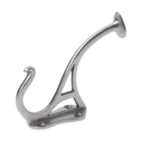 3954 Hat & Coat Hook Circular End Iron Polished Metal H115xP90mm