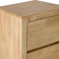 Curve 2 Drawer Bedside