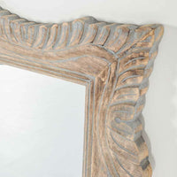 Frieze Scalloped Edge Hand Carved Mirror 90x215cm