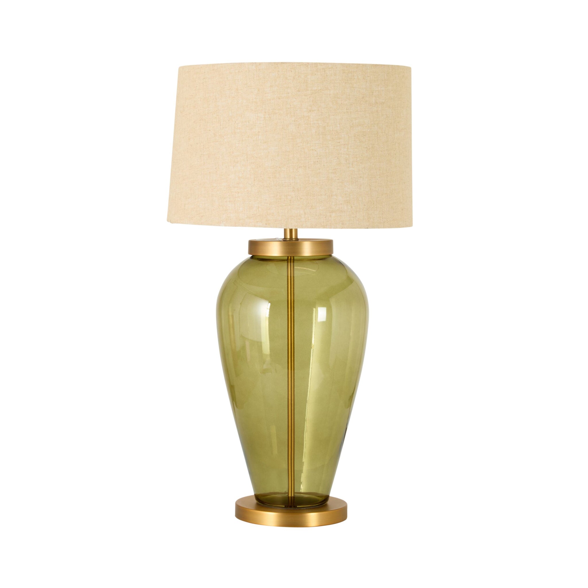 Verdant Glass Table Lamp Green 84cm