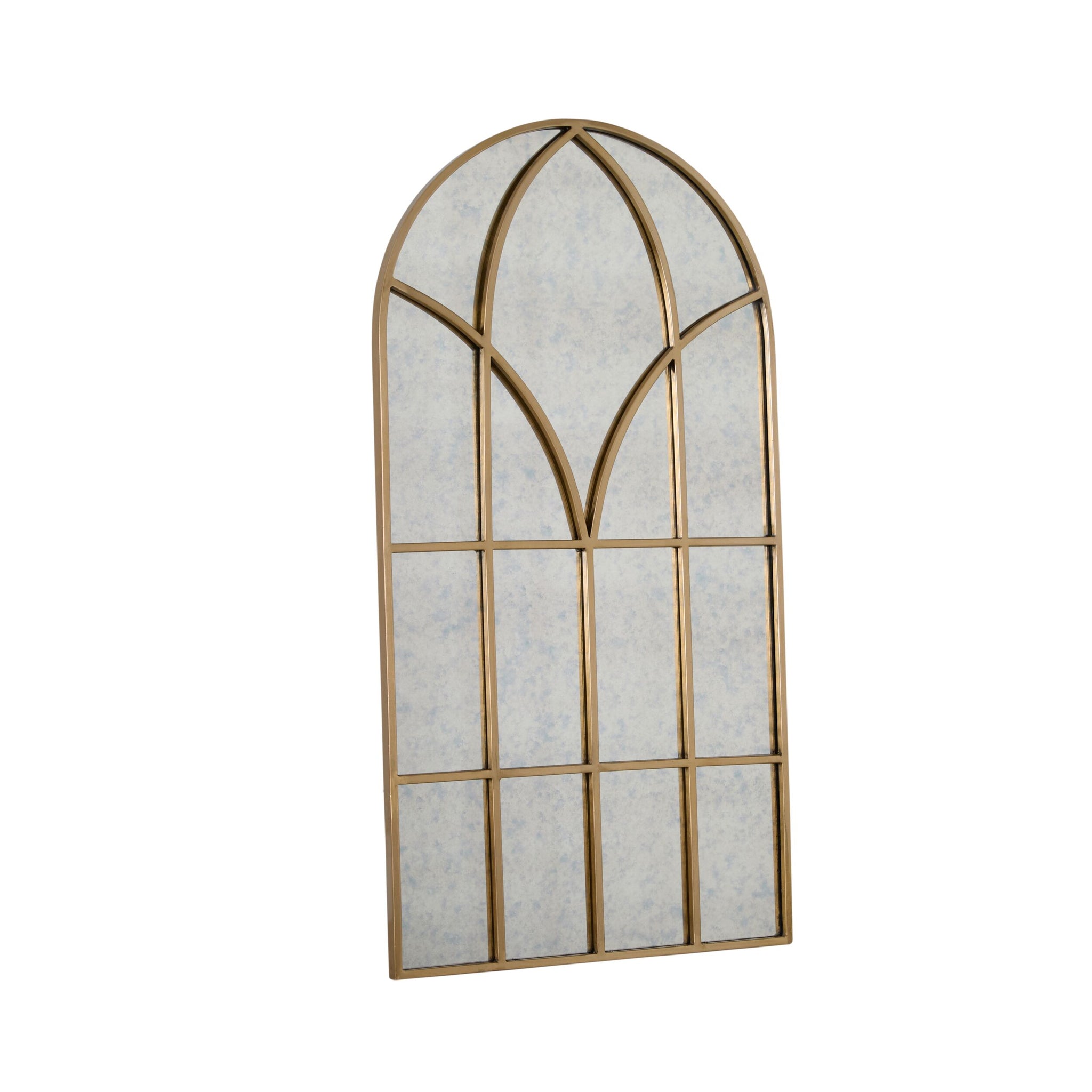 Evangeline Grid Mirror Rose Gold