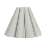 Josephine Pleated Tapered Shade White 25cm