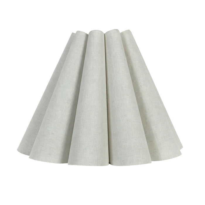 Josephine Pleated Tapered Shade White 25cm