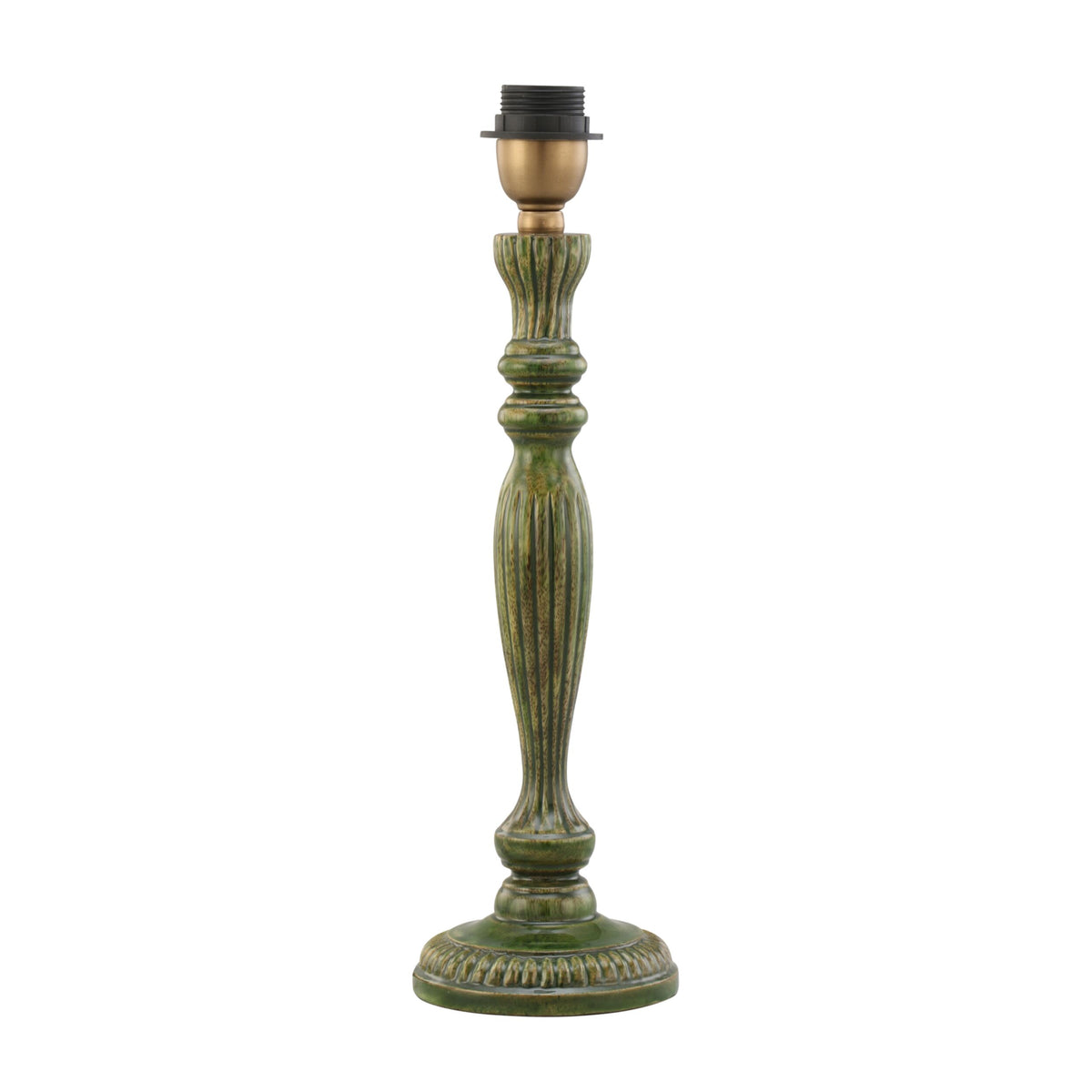 Zarina Meena Green Wooden Table Lamp Base