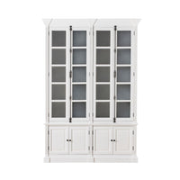 Camille 4 Door Display Cabinet White 167x240.5cm