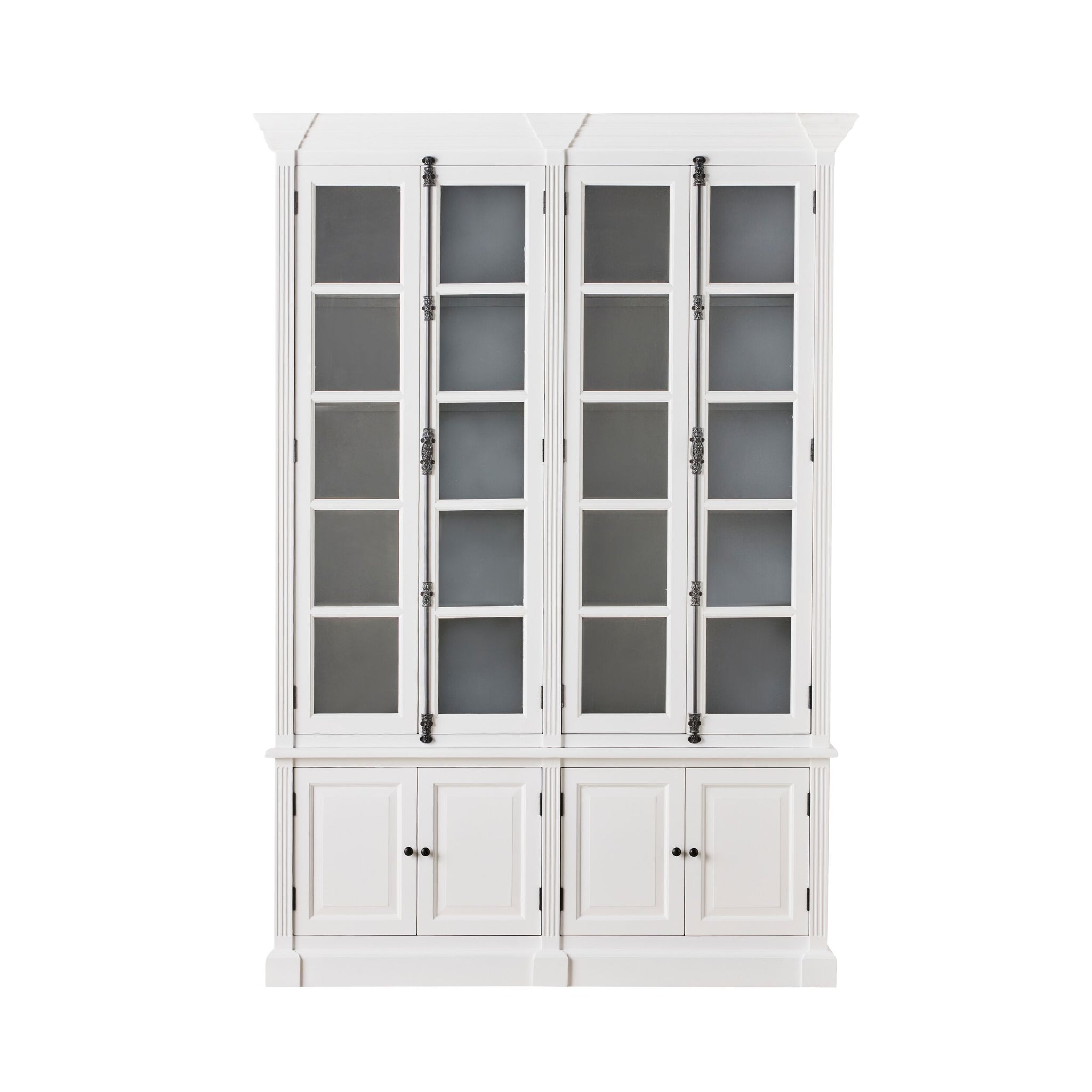 Camille 4 Door Display Cabinet White 167x240.5cm