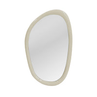 Glossy Fluid Mirror Milky White