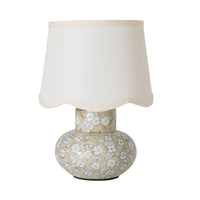 Petal Grove Table Lamp Taupe 34cm