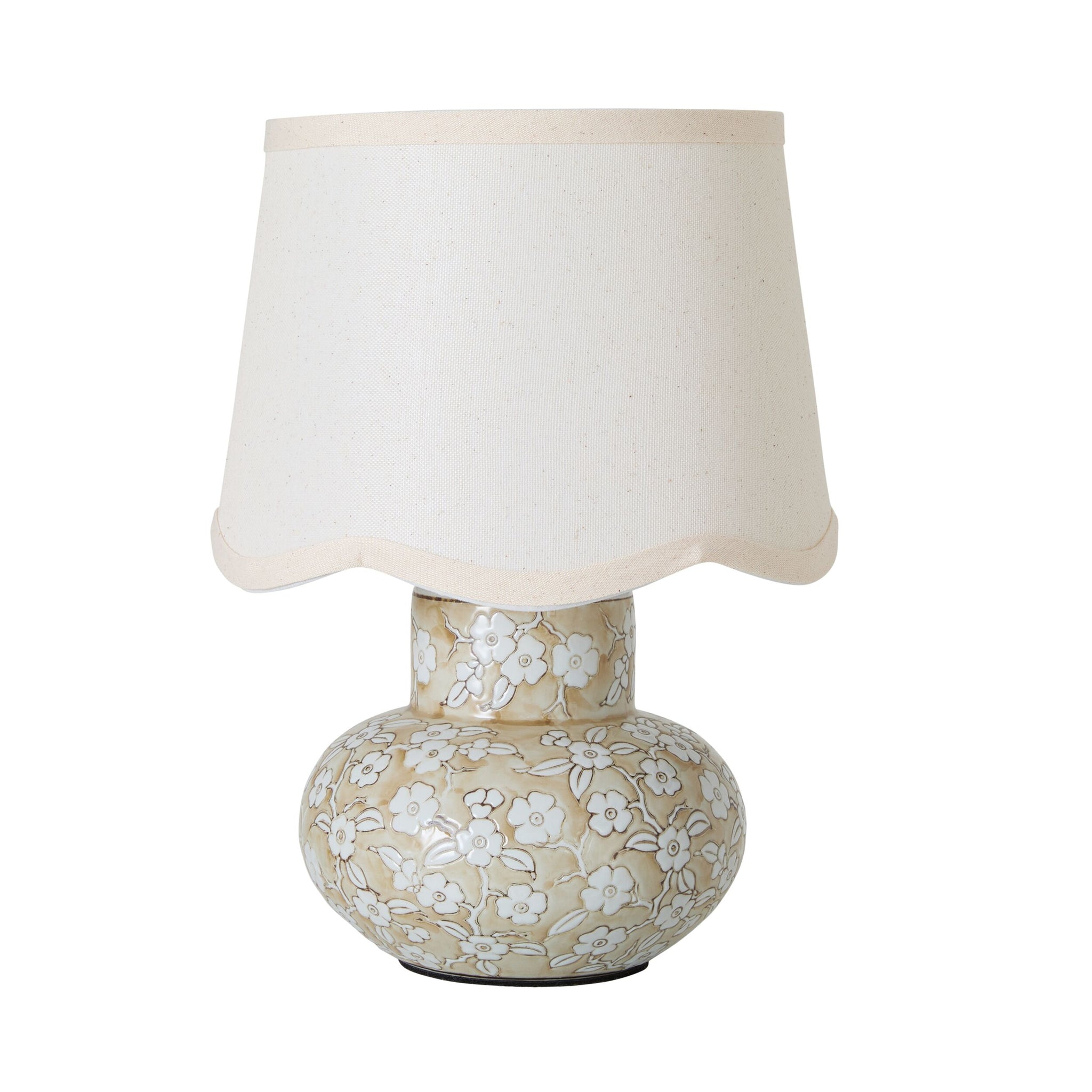 Petal Grove Table Lamp Taupe 34cm