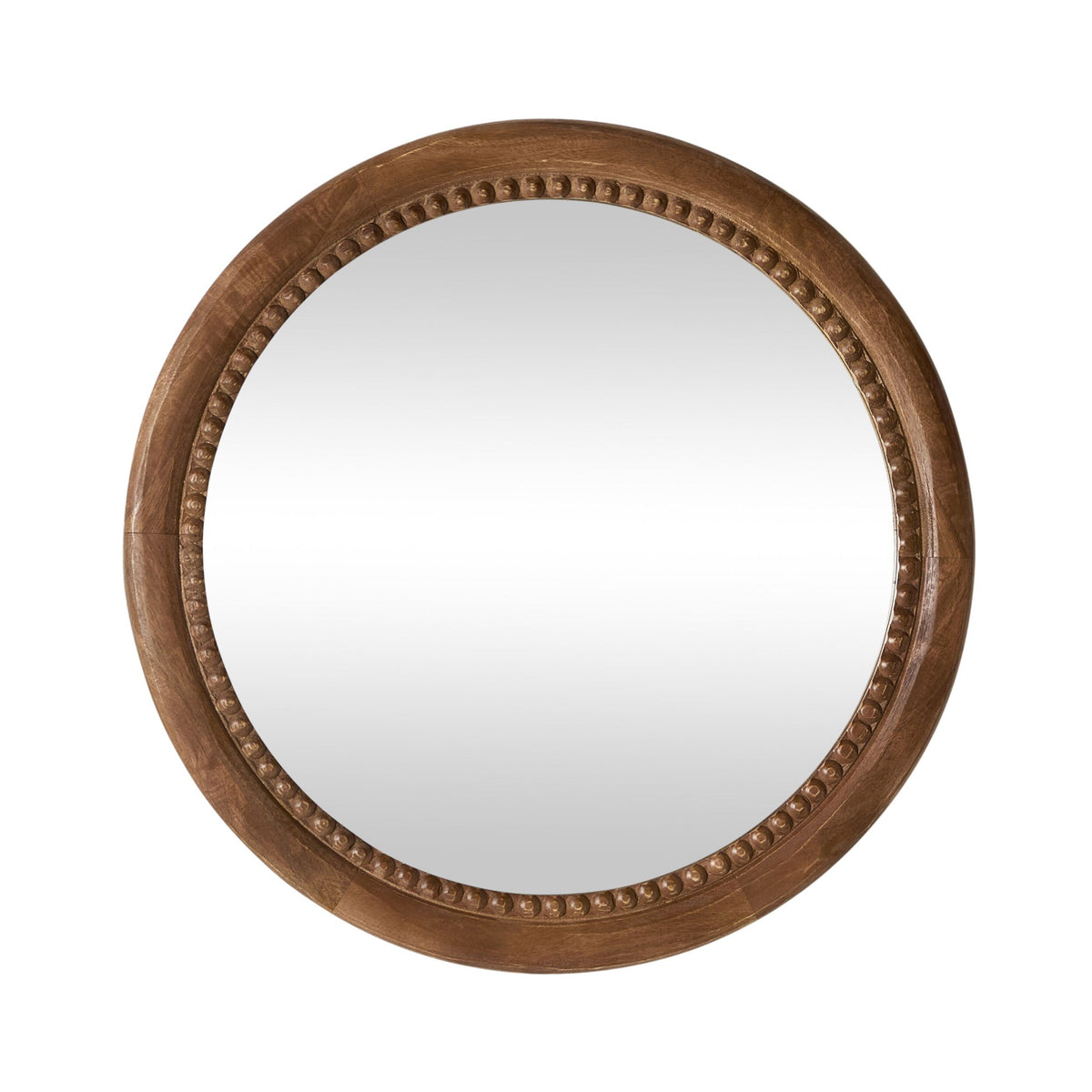 Gosford Bobble Wooden Round Mirror 61cm