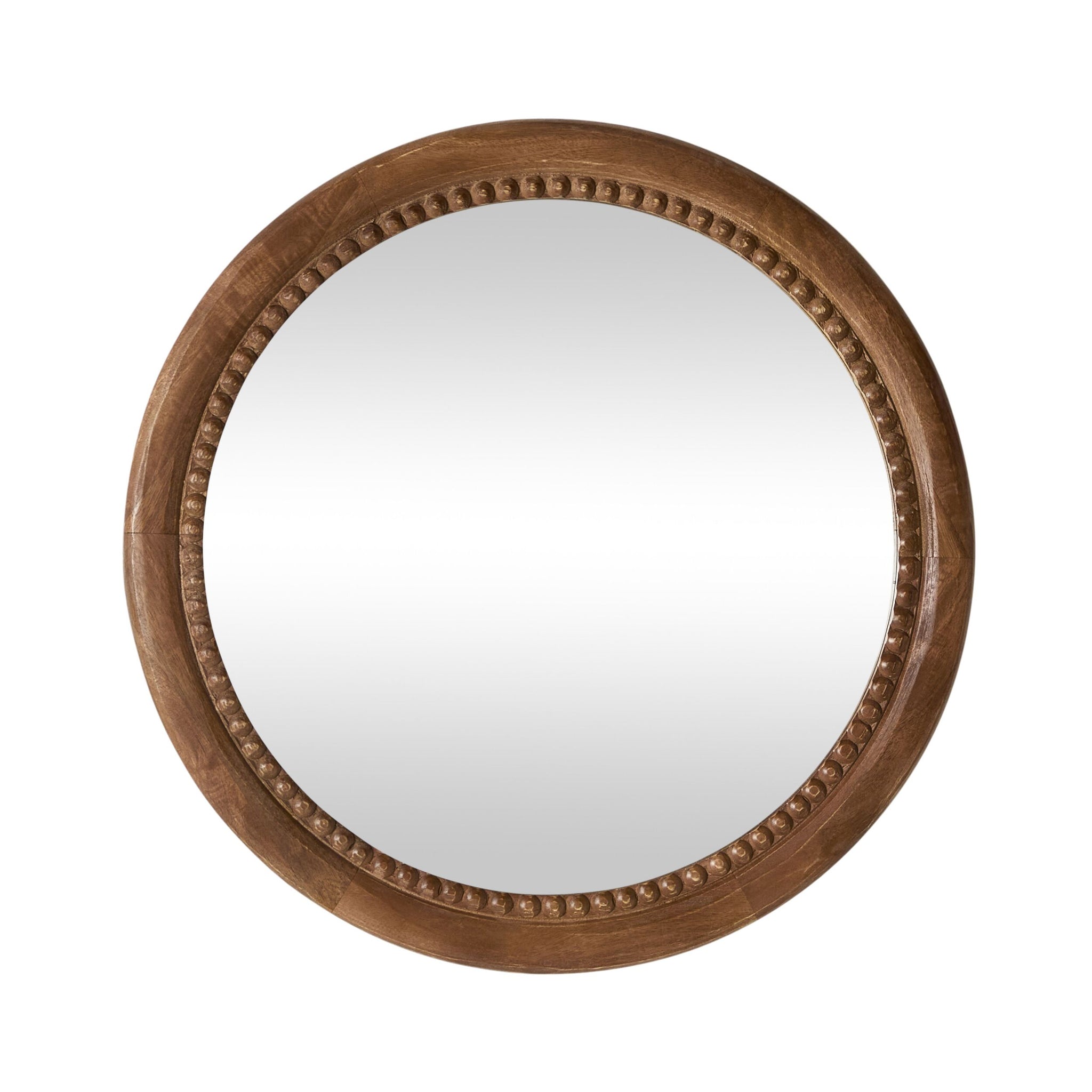 Gosford Bobble Wooden Round Mirror 61cm