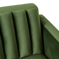 Stitch 3 Seater Velvet Sofa Juniper Olive