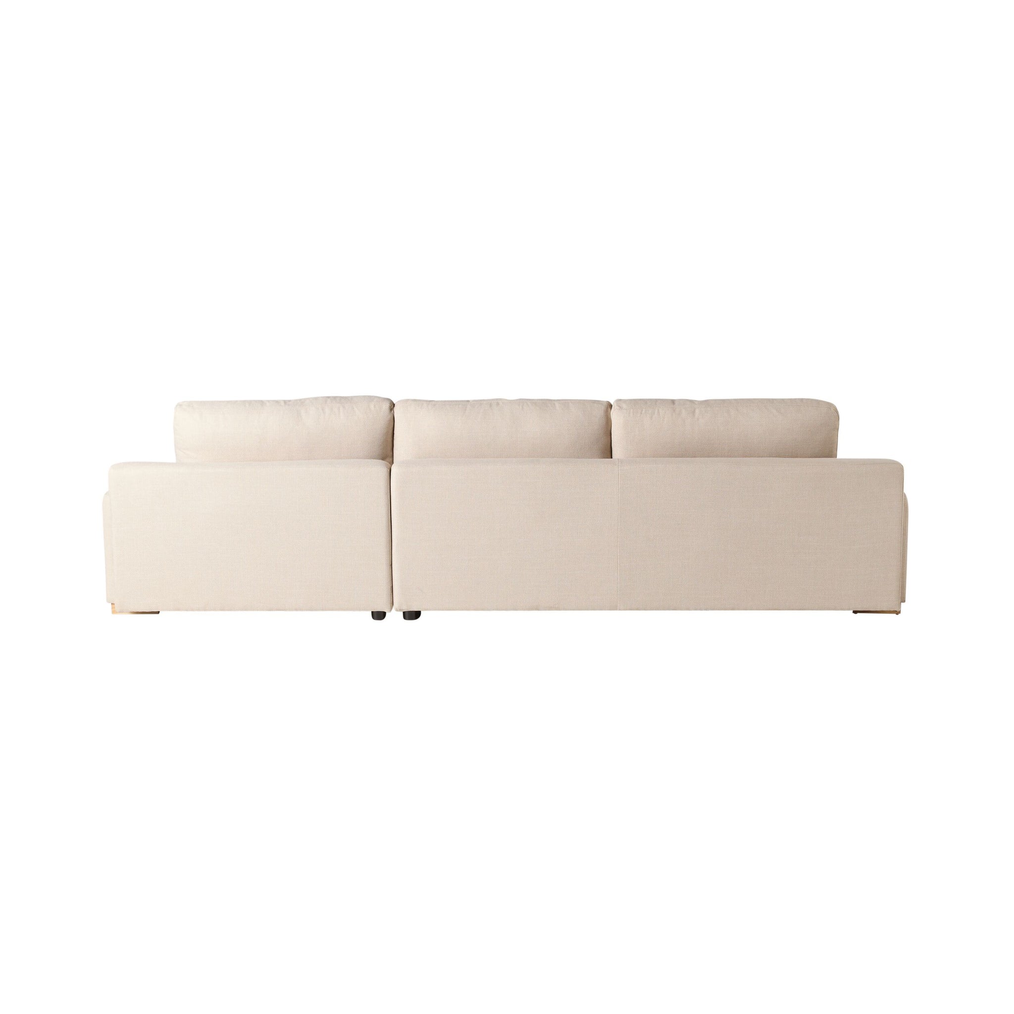 Herron 3 Seater Sofa with RHF Chaise Ivory Weave