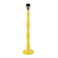 Windsor Wooden Table Lamp Yellow Base Only 14x28cm