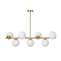 Kempsey Satin Brass 7 Ball Pendant 72x100cm