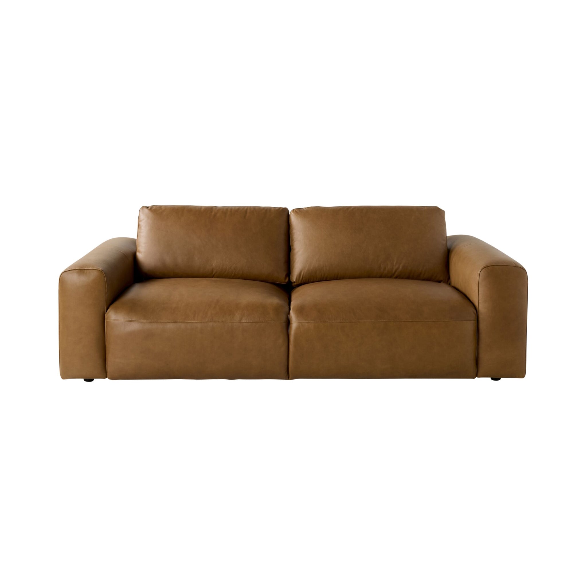 Ryder 3 Seater Leather Sofa Dakota Light Chestnut