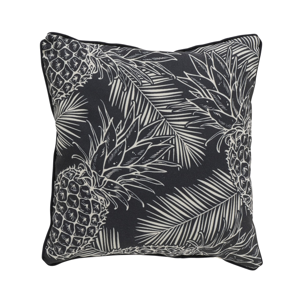 Aruba Achromatic Pineapples Outdoor Cushion 45x45cm
