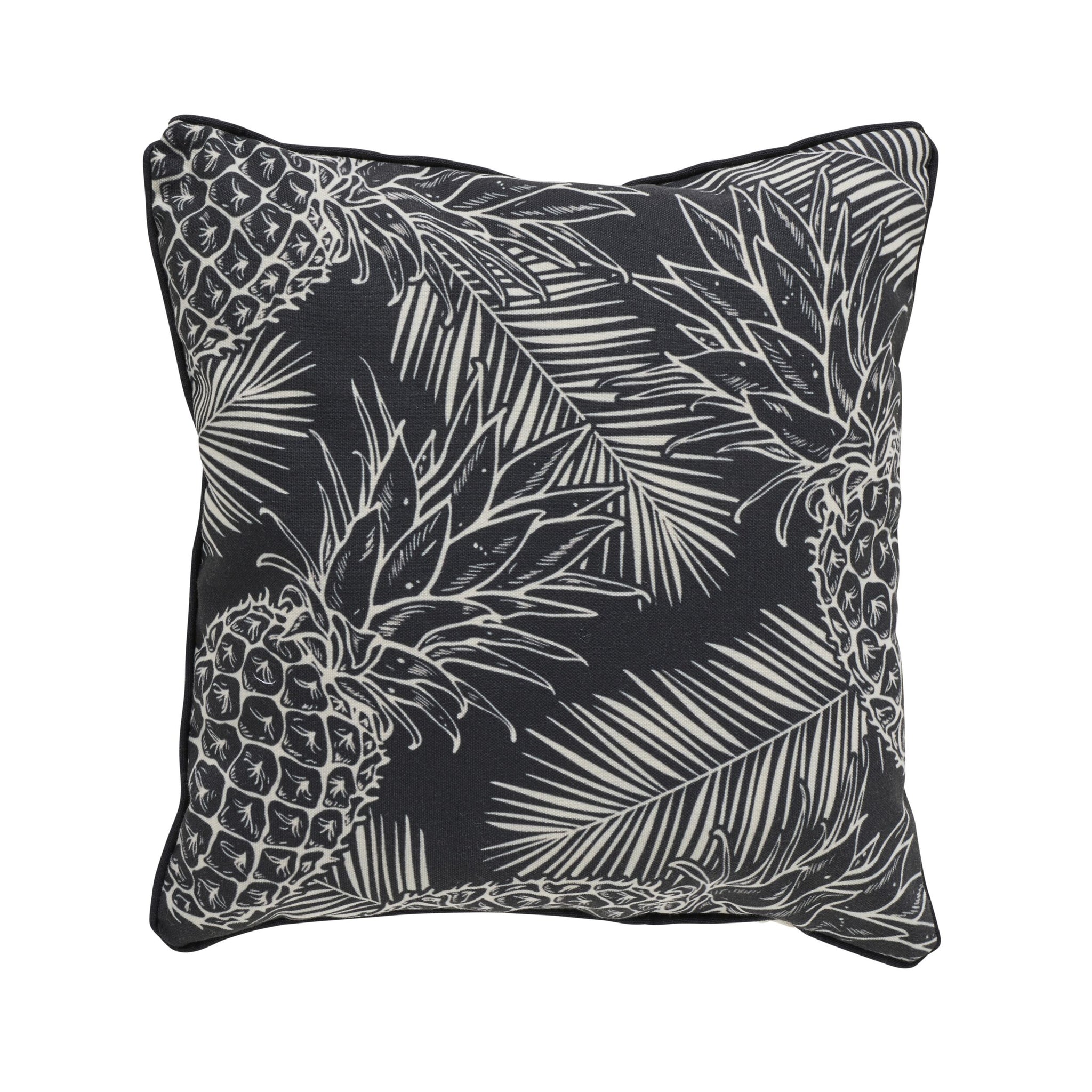 Aruba Achromatic Pineapples Outdoor Cushion 45x45cm
