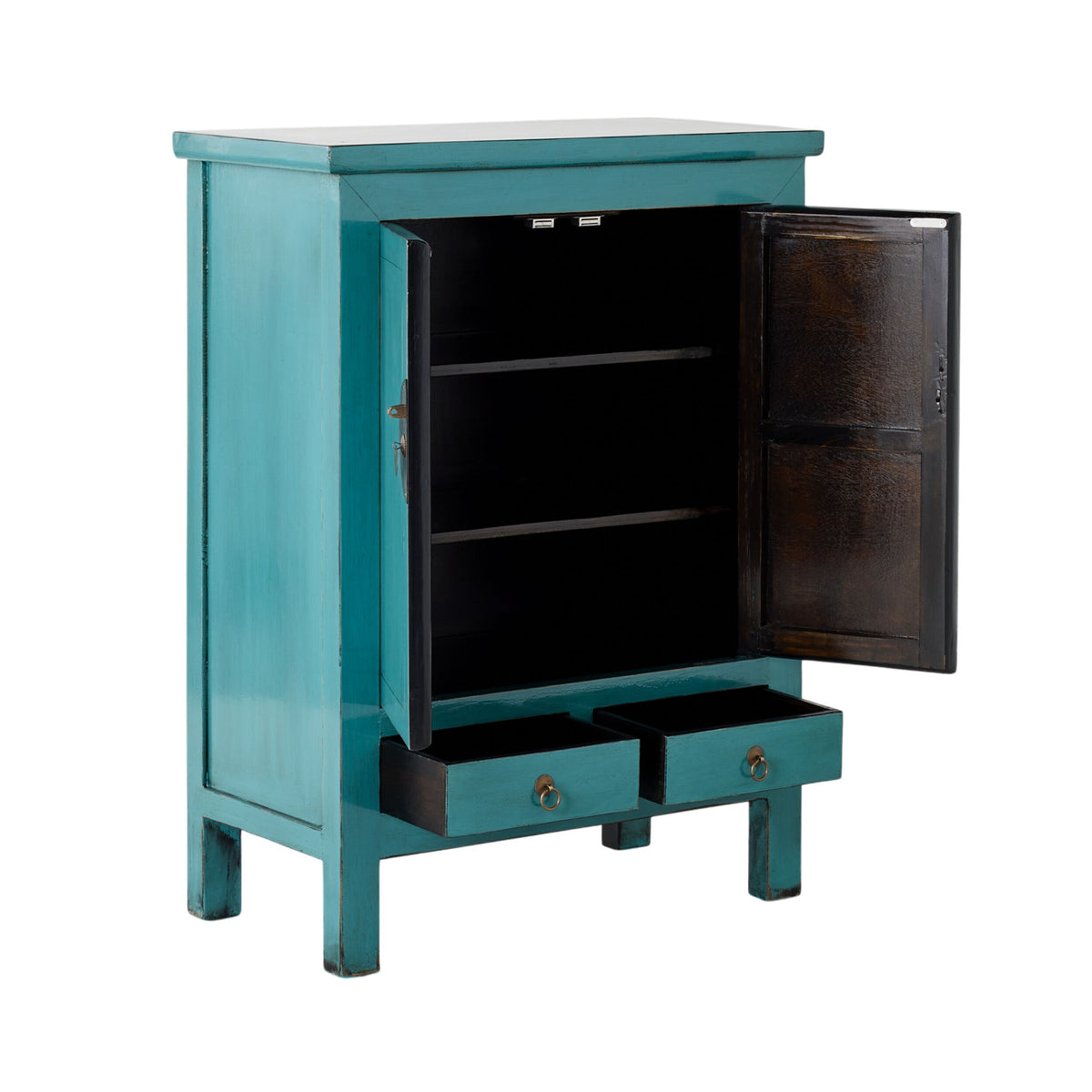 Sansha 2 Door & 2 Drawer Sideboard Turquoise